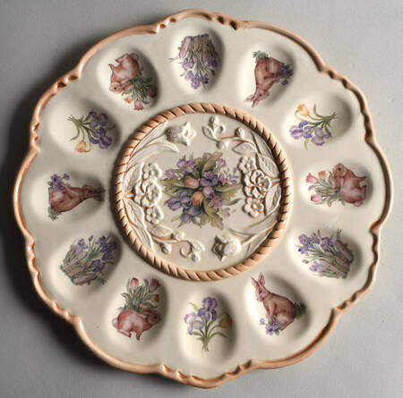 Easter Treasures Deviled Egg Plate