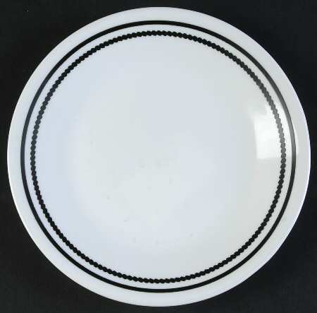 Brilliant Black Beads (Corelle) Bread & Butter Plate