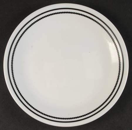 Brilliant Black Beads (Corelle) Luncheon Plate