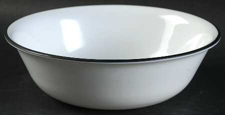 Brilliant Black Dots (Corelle) Soup/Cereal Bowl