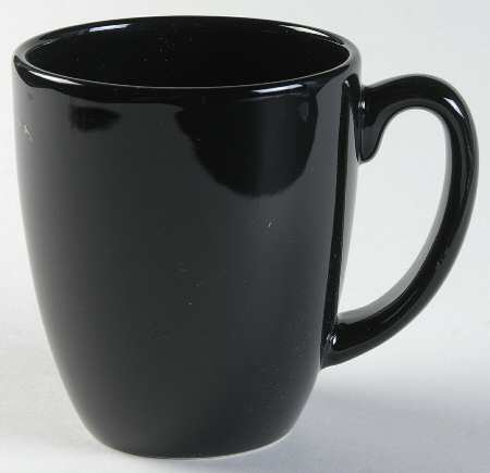 Brilliant Black Dots (Corelle) Mug
