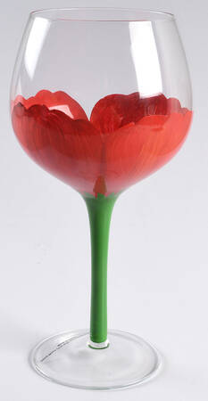 Poppies Glassware Wine