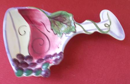 Wine Garden Spoon Rest/Holder (Holds 1 Spoon)