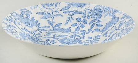 Blue Peony (Scalloped) Soup/Cereal Bowl