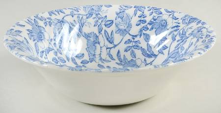 Blue Peony (Scalloped) 9" Salad Serving Bowl
