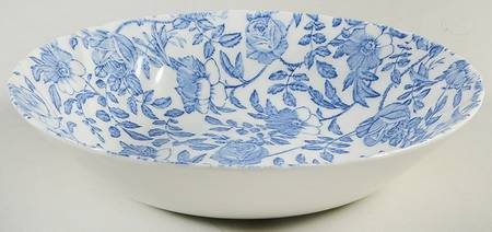 Blue Peony (Scalloped) 9" Individual Pasta Bowl