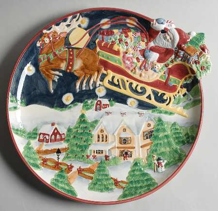 Sleigh Ride Collection Service Plate (Charger)