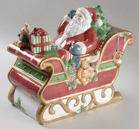 Sleigh Ride Collection Cookie Jar & Lid