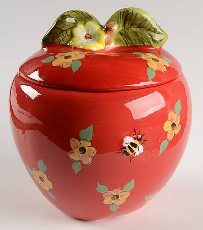 Apple Blossom Honey Medium Canister & Lid
