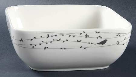 Oiseau 8" Square Vegetable Bowl