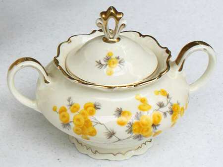 Mimose Sugar Bowl & Lid
