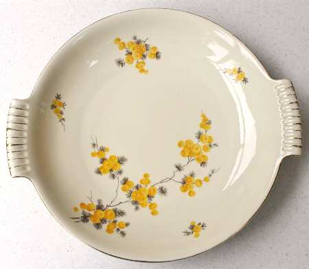 Mimose Handled Cake Plate