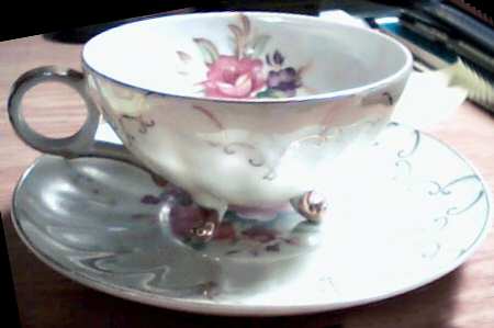 C131 Footed Cup & Saucer Set