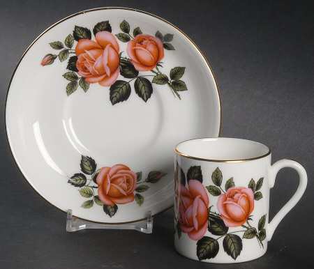 CRS188 Flat Demitasse Cup & Saucer Set