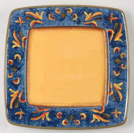 Mediterranean Leaf Square Service Plate (Charger)