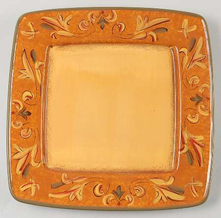 Mediterranean Leaf Square Service Plate (Charger)