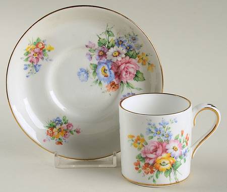 F15512 Flat Demitasse Cup & Saucer Set