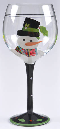 Christmas Cut Outs Glassware Goblet by Certified International