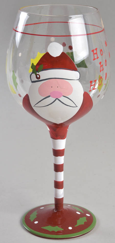 Christmas Cut Outs Glassware Goblet