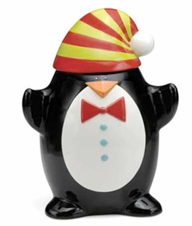 Christmas Cut Outs Figural Cookie Jar & Lid