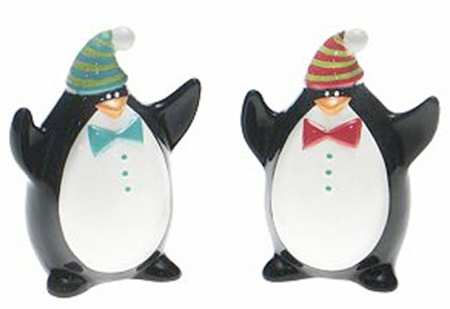 Christmas Cut Outs Figural Salt and Pepper