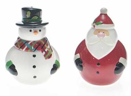 Christmas Cut Outs Figural Salt and Pepper