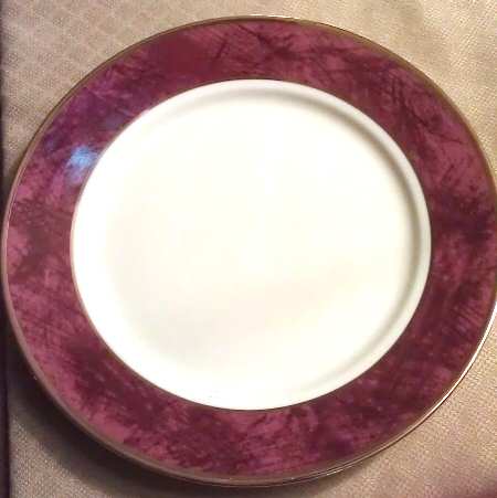 Opulence Burgundy Dinner Plate