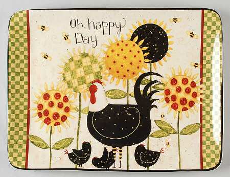 Oh Happy Day 16" Rectangular Serving Platter