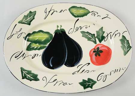 Melanzana 18" Oval Serving Platter