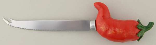Hot and Saucy Cheese Knife with Stainless Blade