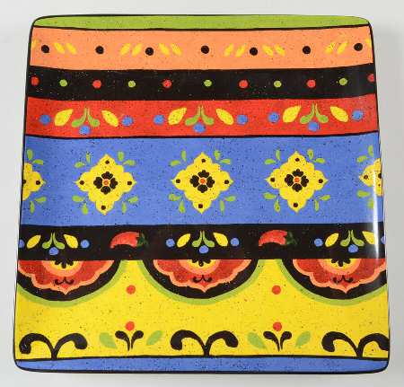 Hot and Saucy 12" Square Serving Platter