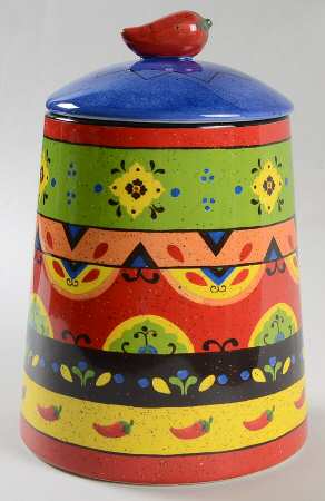 Hot and Saucy Medium Canister & Lid