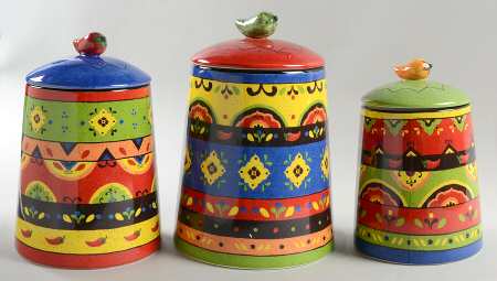 Hot and Saucy (3 Piece) Canister Set (Box Set)