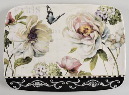 Marche d'Fleur 14" Rectangular Serving Platter by Certified International