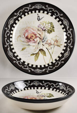 Marche d'Fleur 13" Pasta Serving Bowl