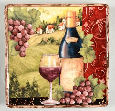 Merlot Sunset Dinner Plate