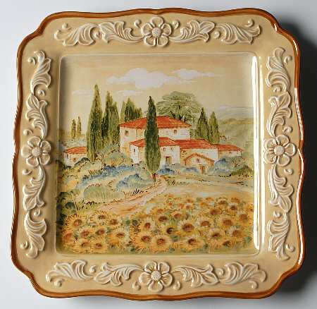 Italia 12" Square Serving Platter