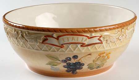 Italia 11" Large Salad Serving Bowl