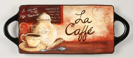 Le Caffe 15" Rectangular Handled Serving Platter