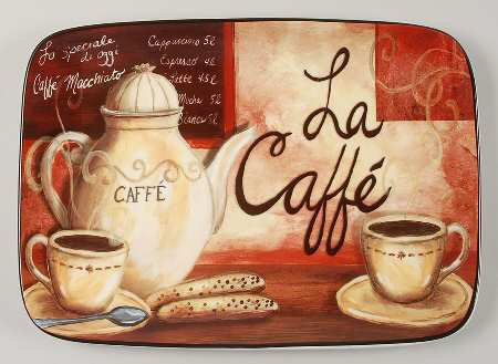 Le Caffe 14" Rectangular Serving Platter
