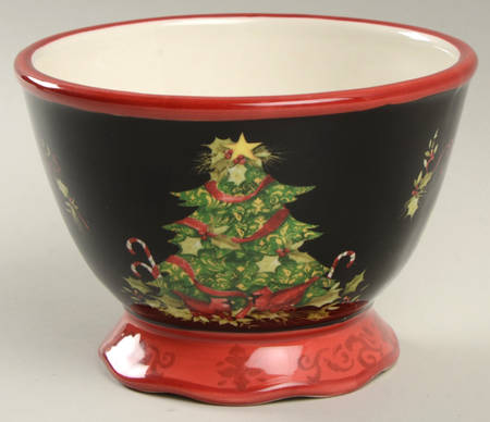 Vintage Christmas Individual Ice Cream Dish
