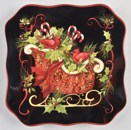 Vintage Christmas Dessert/Pie Plate