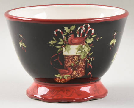 Vintage Christmas Individual Ice Cream Dish