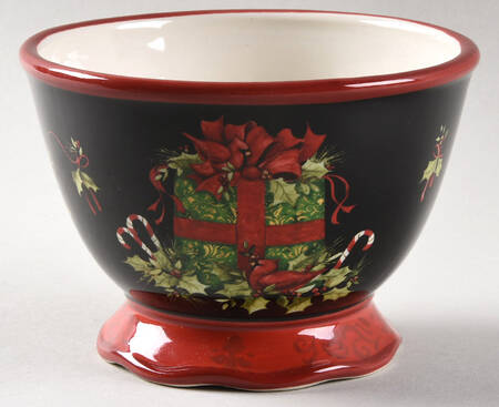Vintage Christmas Individual Ice Cream Dish
