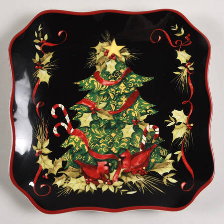 Vintage Christmas Dessert/Pie Plate
