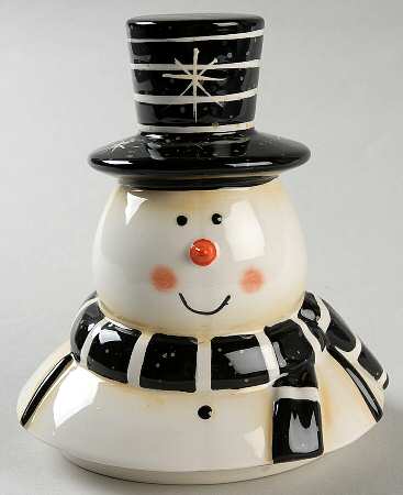 Christmas Snowman Lid for Figural Cookie Jar