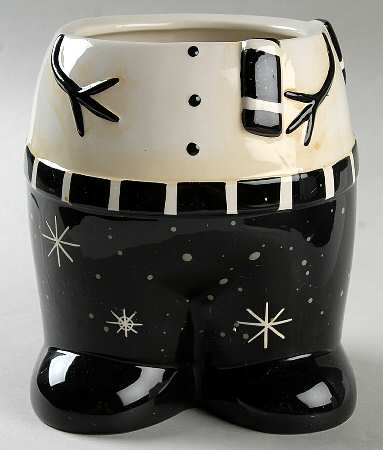 Christmas Snowman Figural Cookie Jar No Lid