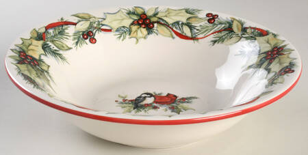 Winter Song 10" Round Vegetable Bowl