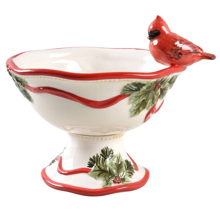 Winter Song Round Compote (Height X Width)