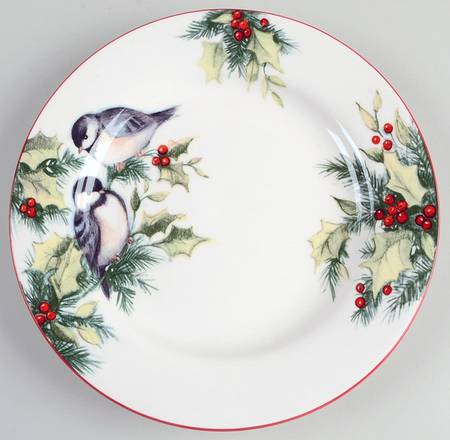 Winter Song Luncheon Plate
